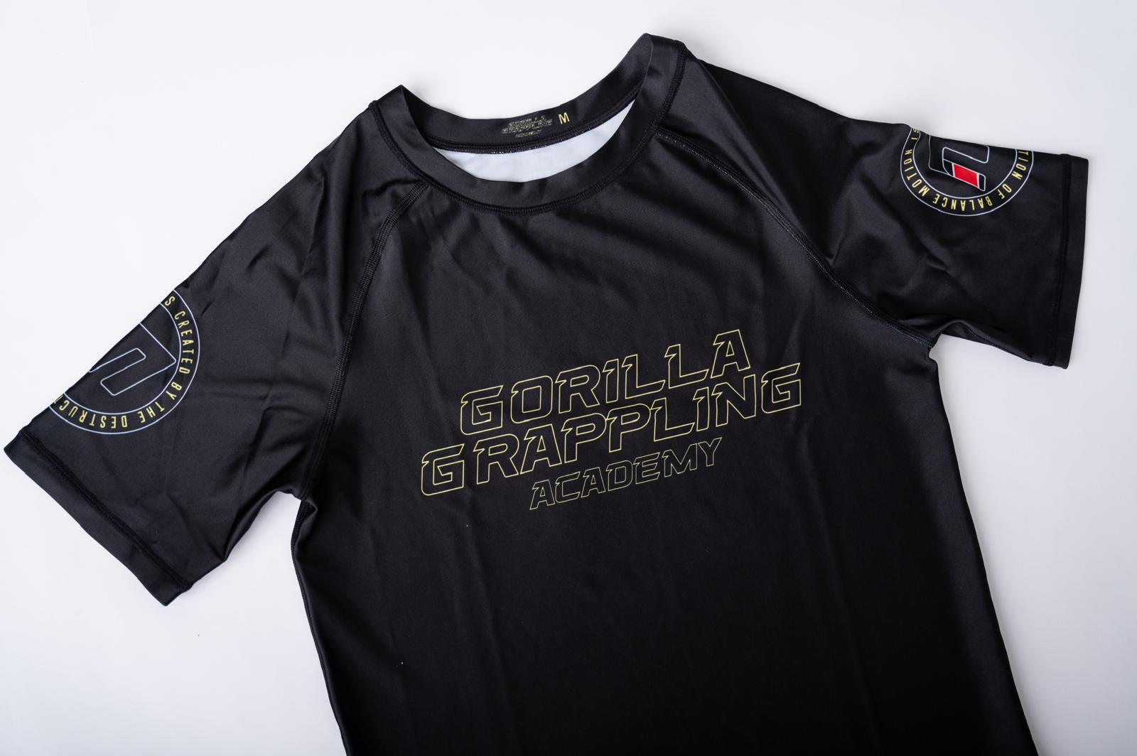 Gorilla Grappling Academy Black Rash Guard Adult