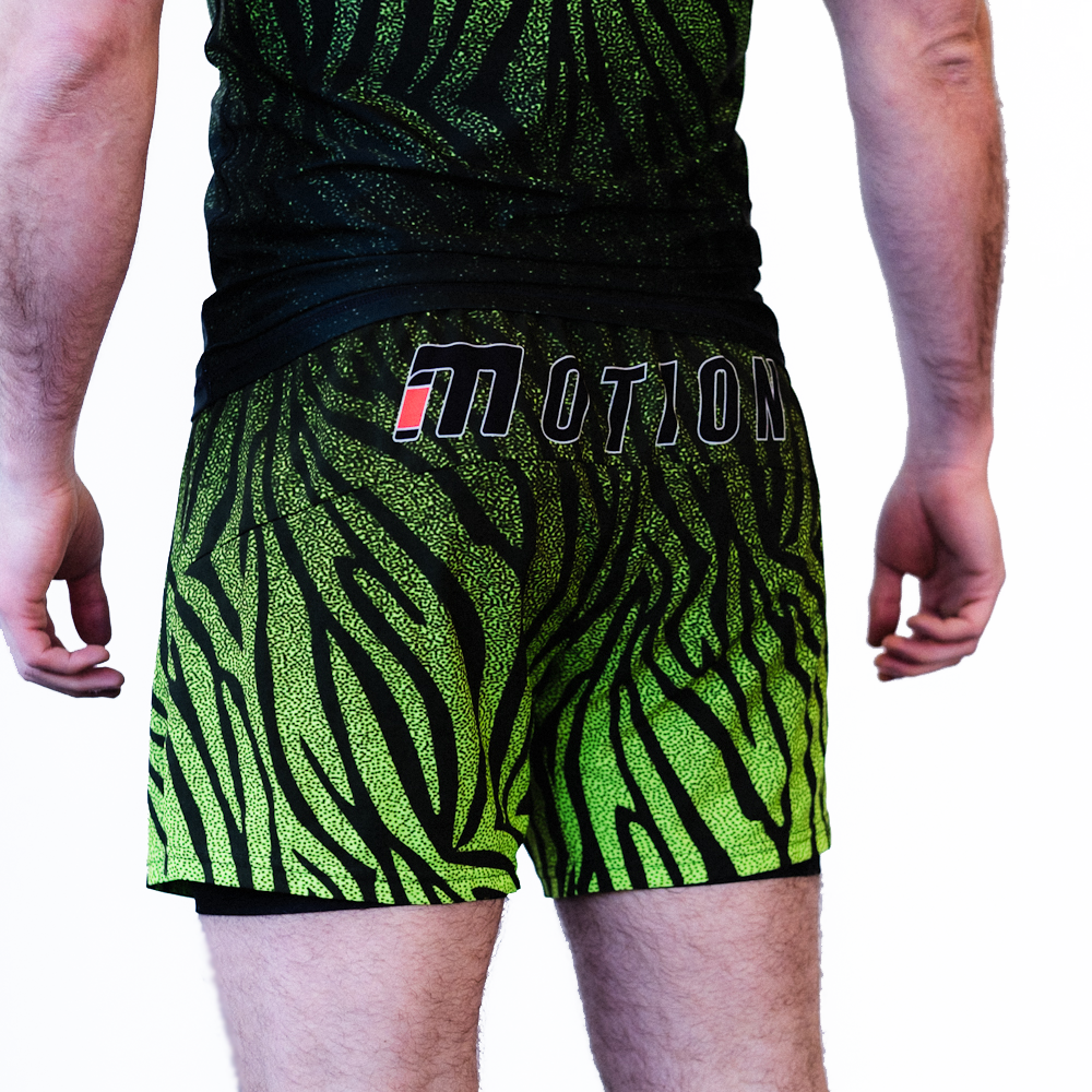 VIVID ZEBRA  HIGH CUT HYBRID SHORTS