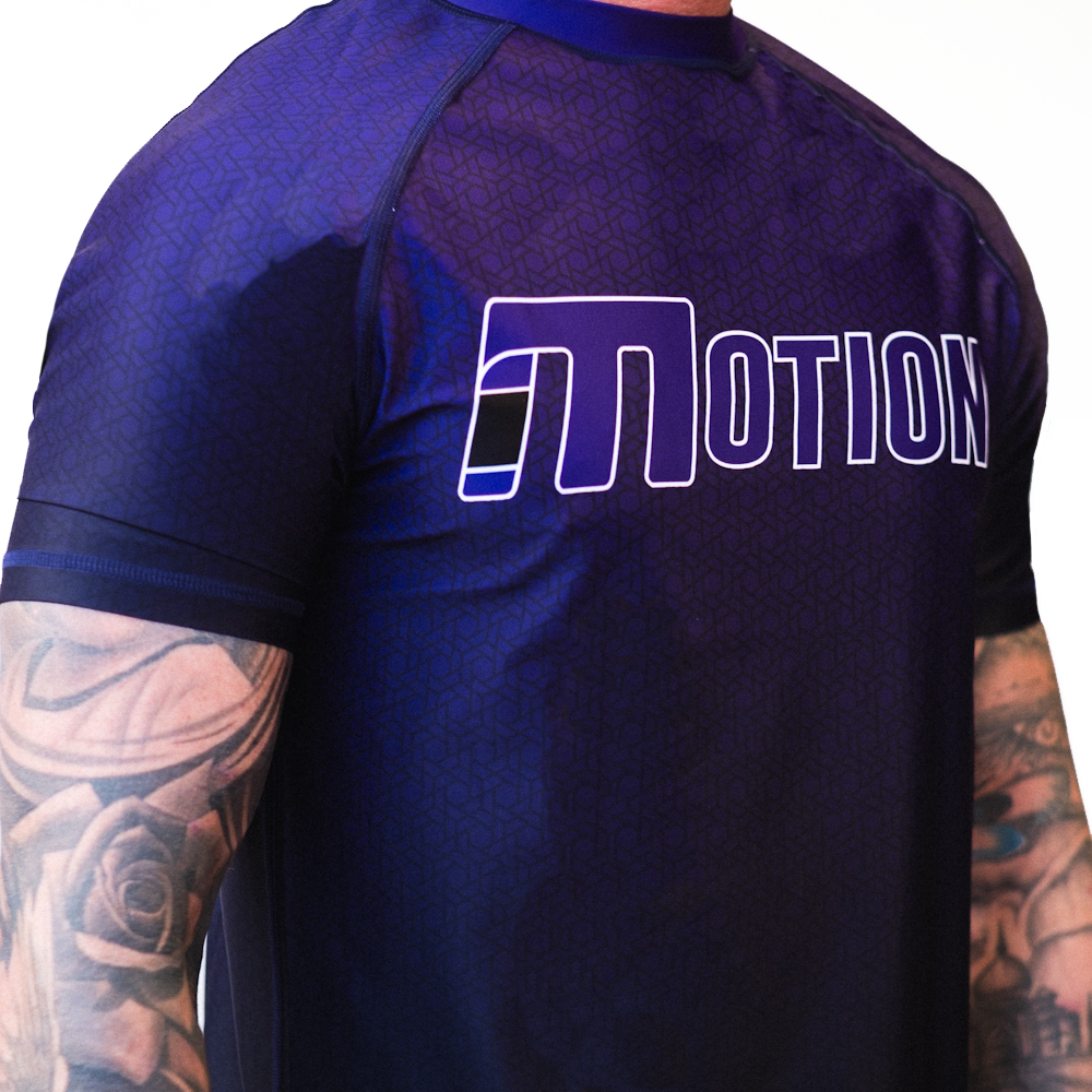 PURPLE RANKED RASH GUARD