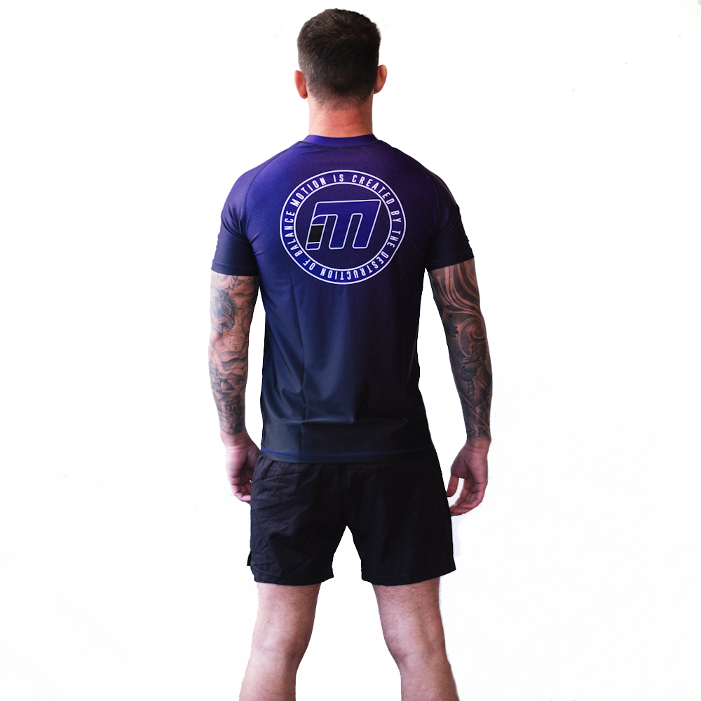 PURPLE RANKED RASH GUARD