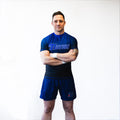 BLUE RANKED RASH GUARD