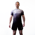 WHITE RANKED RASH GUARD