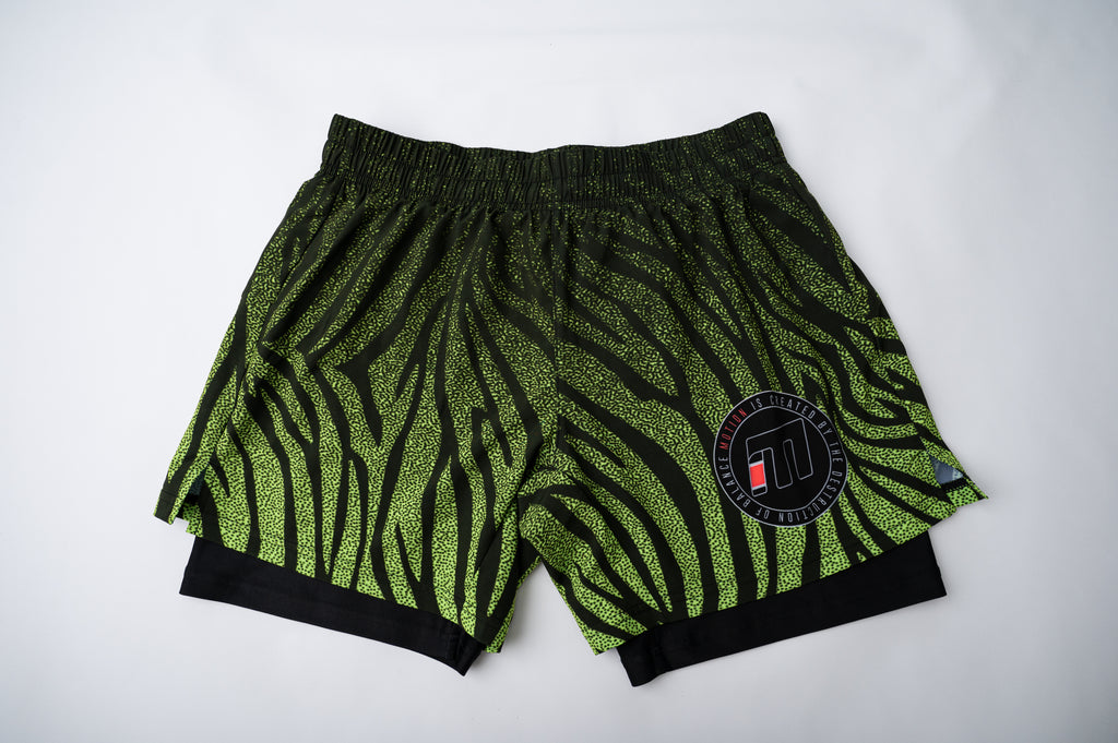 VIVID ZEBRA  HIGH CUT HYBRID SHORTS