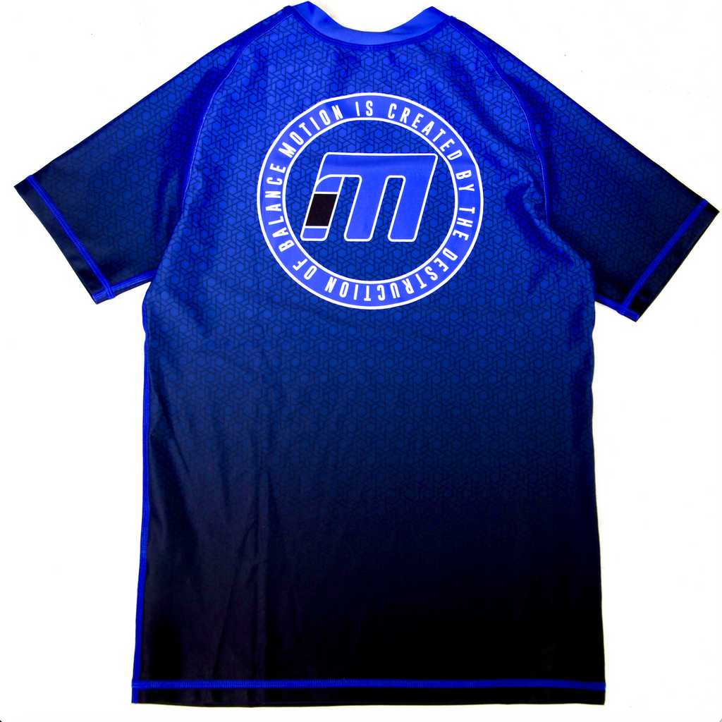 BLUE RANKED RASH GUARD