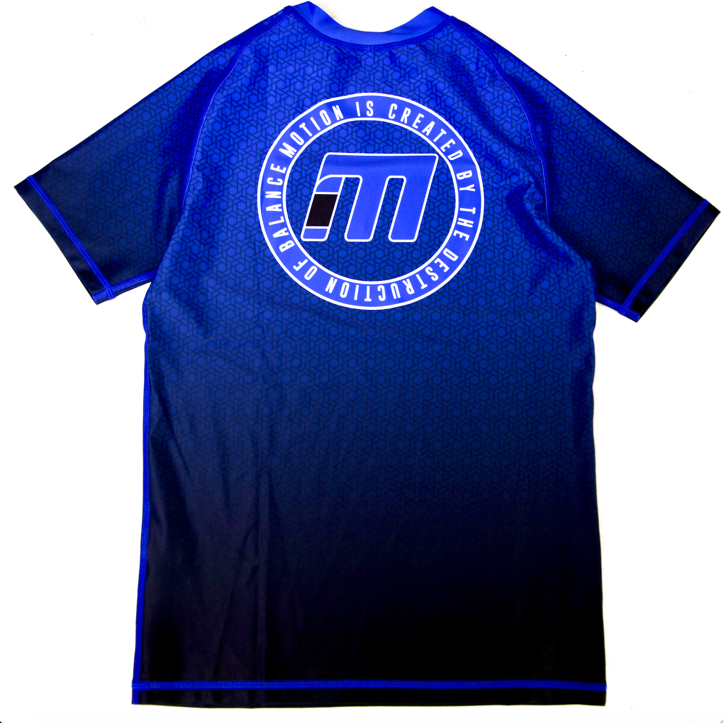 BLUE RANKED RASH GUARD