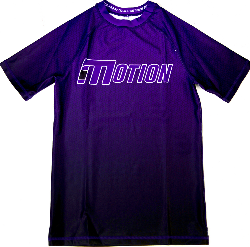PURPLE RANKED RASH GUARD
