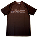 BROWN RANKED RASH GUARD