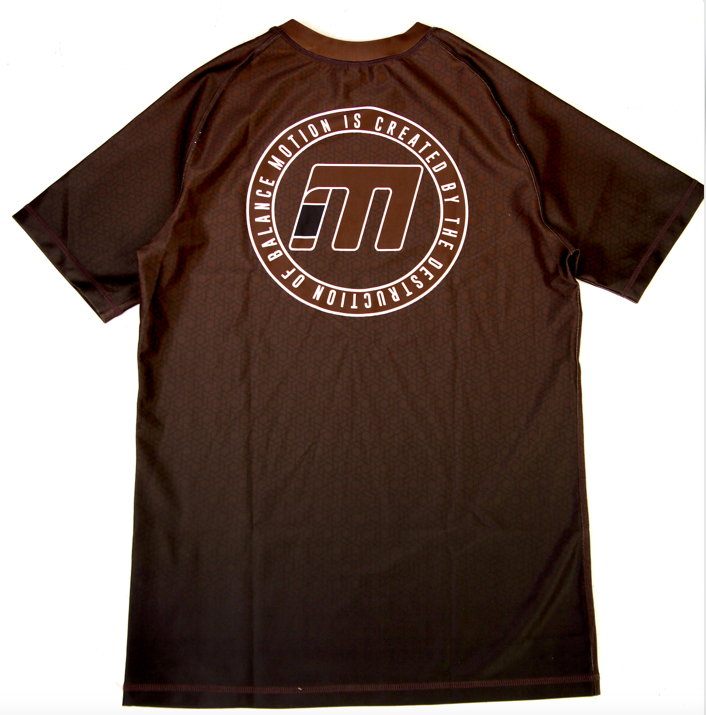 BROWN RANKED RASH GUARD